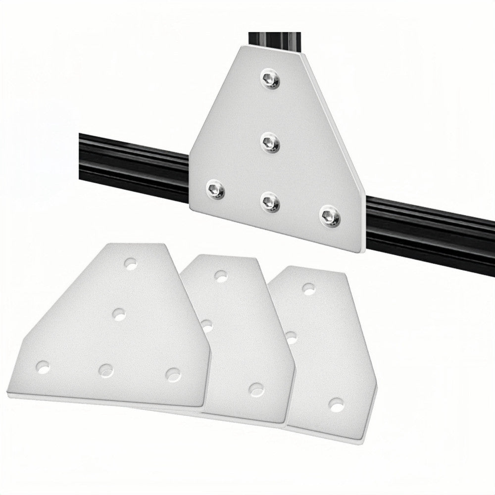 4pcs 5 Hole Aluminum Joining Plate Heavy Duty Connecting Bracket for 4040 Series