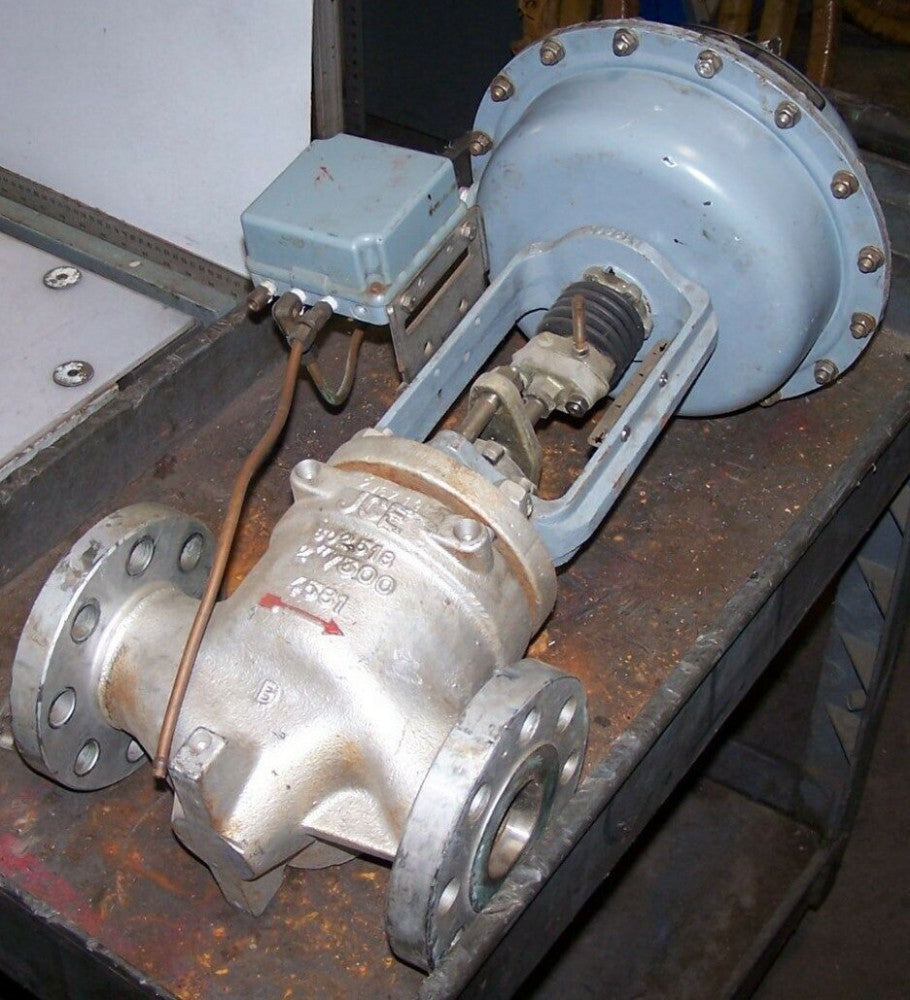 JCE 2" STAINLESS STEEL PNEUMATIC ACTUATED PLUG VALVE ECKARDT POSITIONER