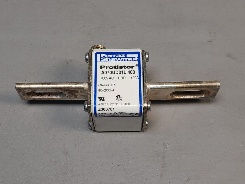 UNUSED FERRAZ SHAWMUT PROTISTOR FUSE A070UD31LI400 700VAC 400A