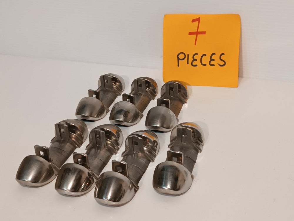 Lot of 7 Unbranded Unidentified Chrome Plated Brackets, Stamped B2180
