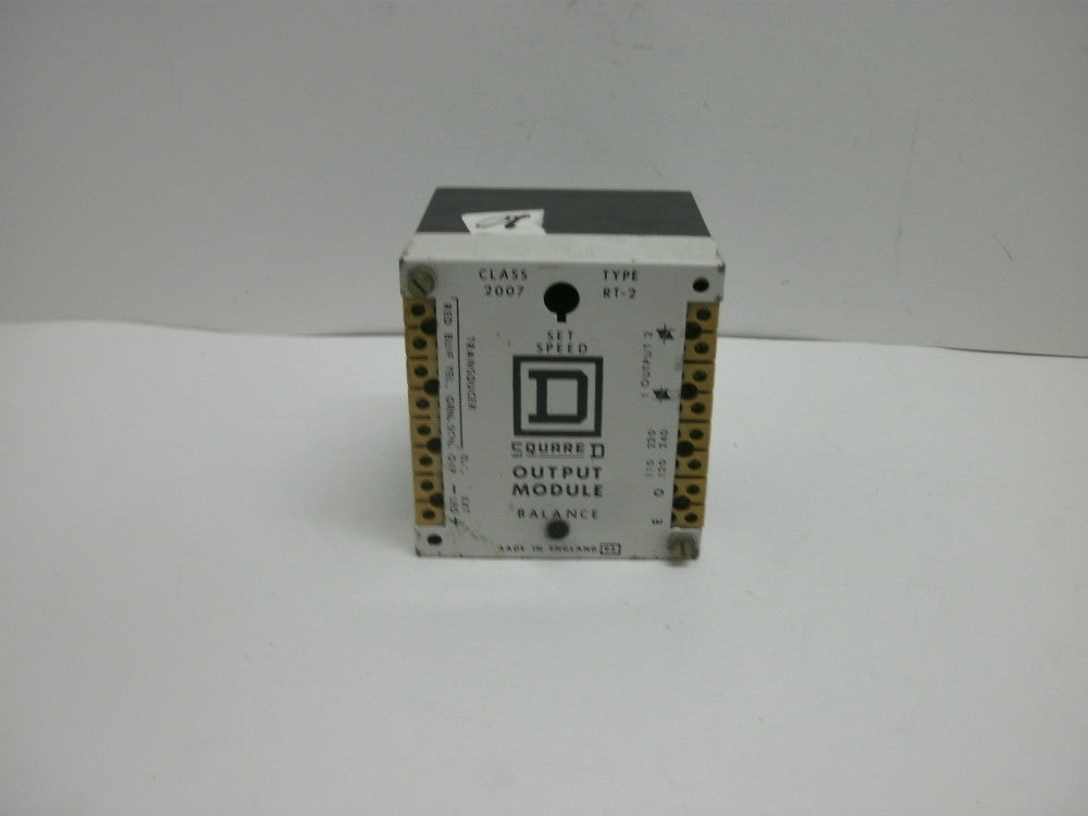SQUARE D 2007-RT-2 OUTPUT MODULE SET SPEED BALANCE 120/240