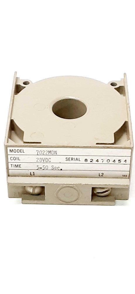 Agastat 7022MDN Timing Relay Coil 28VDC 5-50sec.