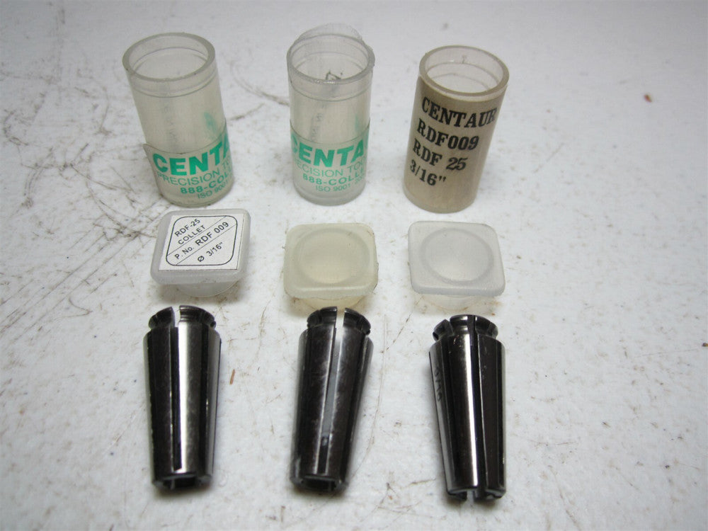 Centaur (RDF 009) 11/64 to 3/16 Inch Collet Capacity Series 25 AF Collet - Qty 3