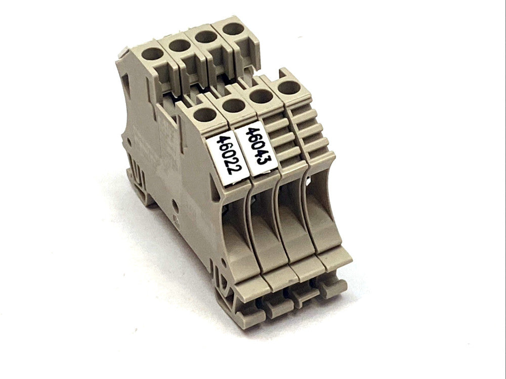 Weidmuller WDU 4 Feed-Through Terminal Block LOT OF 4