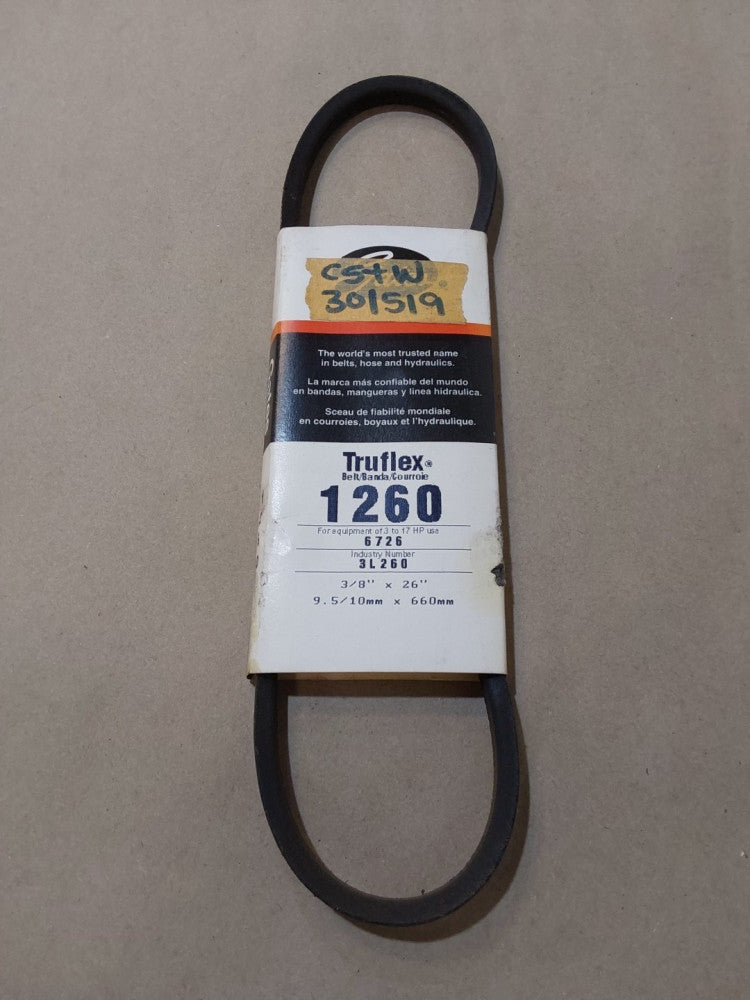 Gates Truflex 1260 Belt 3/8" x 26" 6726 3L260 NEW