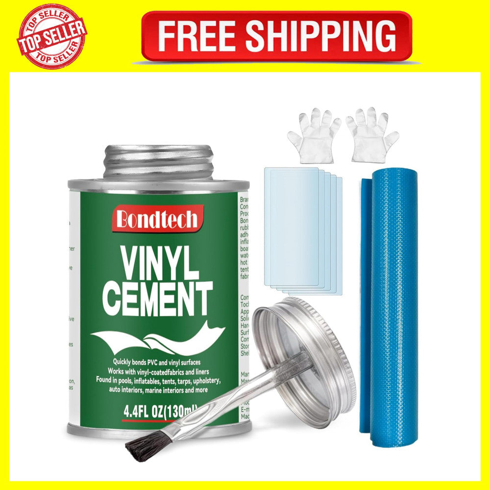 Vinyl Cement, Vinyl Glue Ultra Strong, Waterproof PVC Cement, Pool Liner Patch K