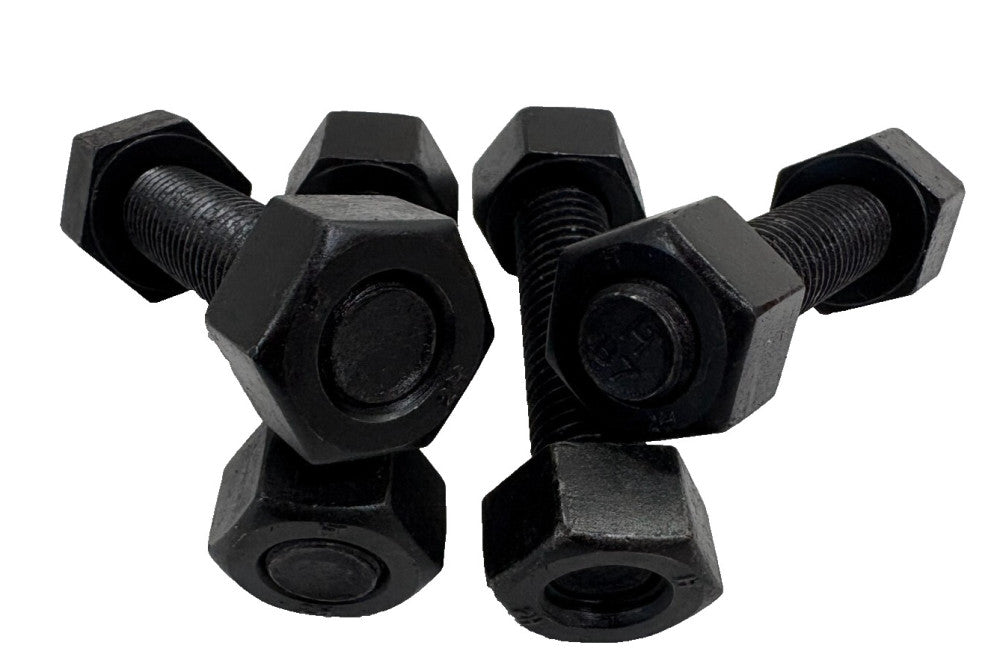 5/8"-11 X 3 1/4" GRADE B7 FULLY THREADED STUD, STEEL, *LOT OF 4*, BLACK OXIDE