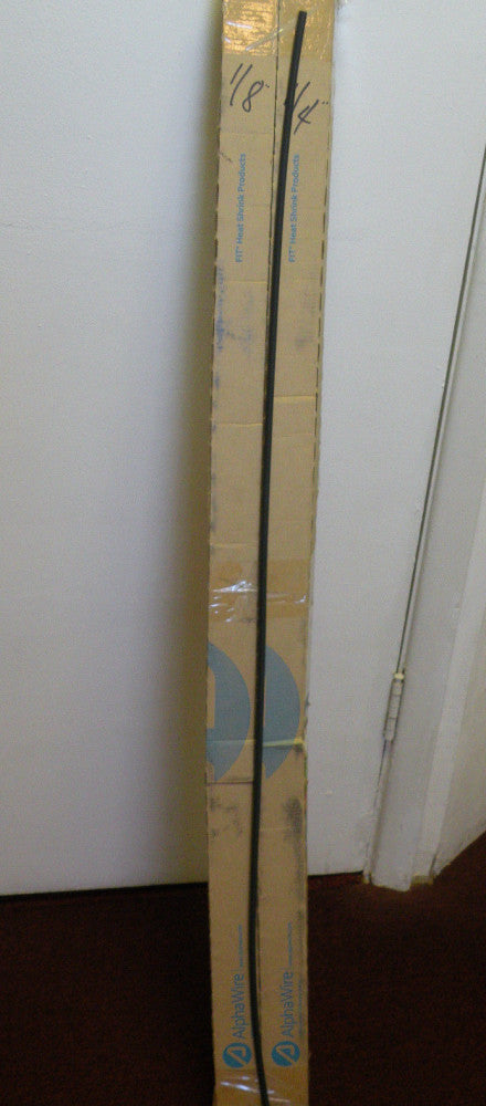 4' Tubing ALPHA WIRE FIT 221 Black 1/4" .25" Heat Shrink READ DESCRIPTION