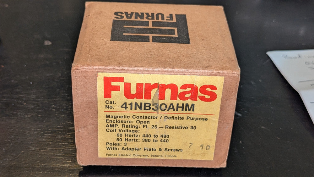 Furnas 41NB30AHM Definite Purpose Contactor NIB Missing Mounting Screws