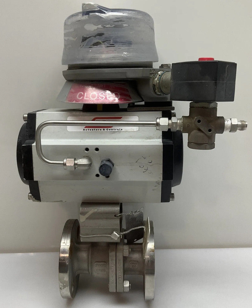 UniTorq M104K4 Pneumatic Actuator With Ball Valve 1” With ASCO EF8320G184