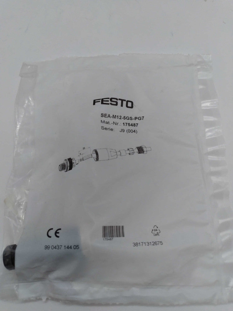 NEW FESTO SEA-M12-5GS-PG7 PLUG/CONNECTOR 5 PIN