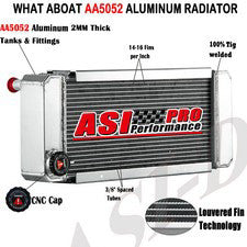 4 Row Aluminum Radiator 6678670 fit Bobcat Skidsteer 443 453 463 543 553 6563691