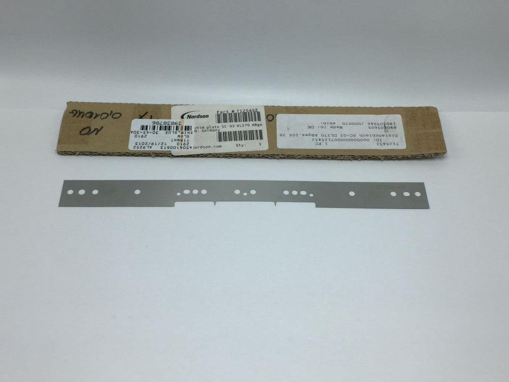 NEW NORDSON 7125452 NEW NORDSON SHIM SC-03 DL270 ABGES.105 3 SLOTS PN# 7125452