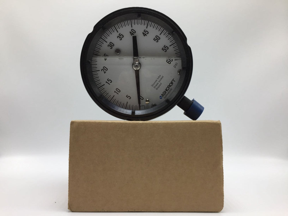 ASHCROFT 45-1279-SSL-04L-60# DURAGAUGE PRESS GAUGE 0-60 PSI