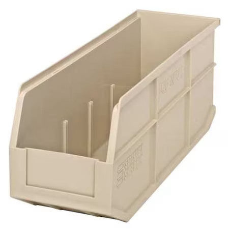 Quantum Storage Systems Ssb461iv Shelf Storage Bin, Polypropylene, Ivory, 7 In