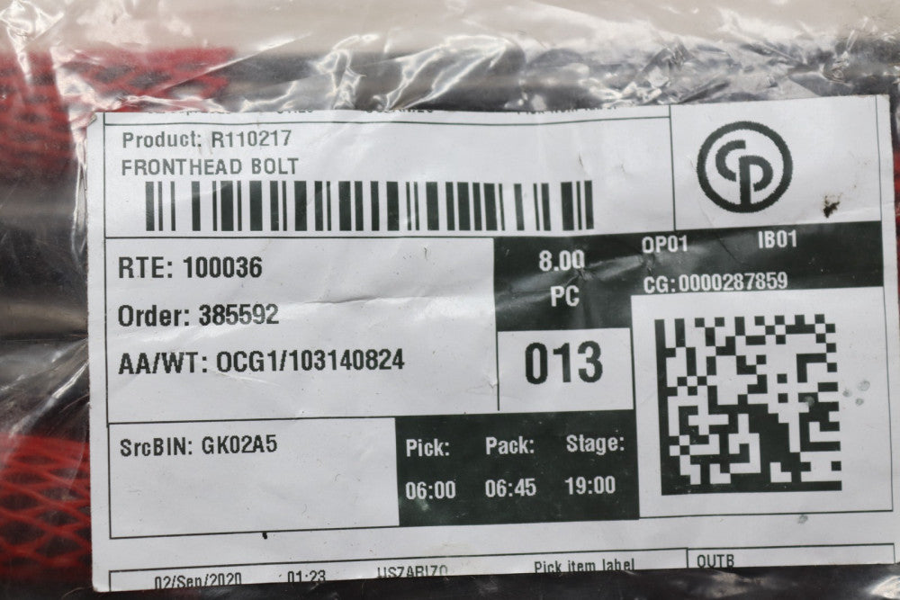 (8-Pk) CP Front Head Bolt R110217