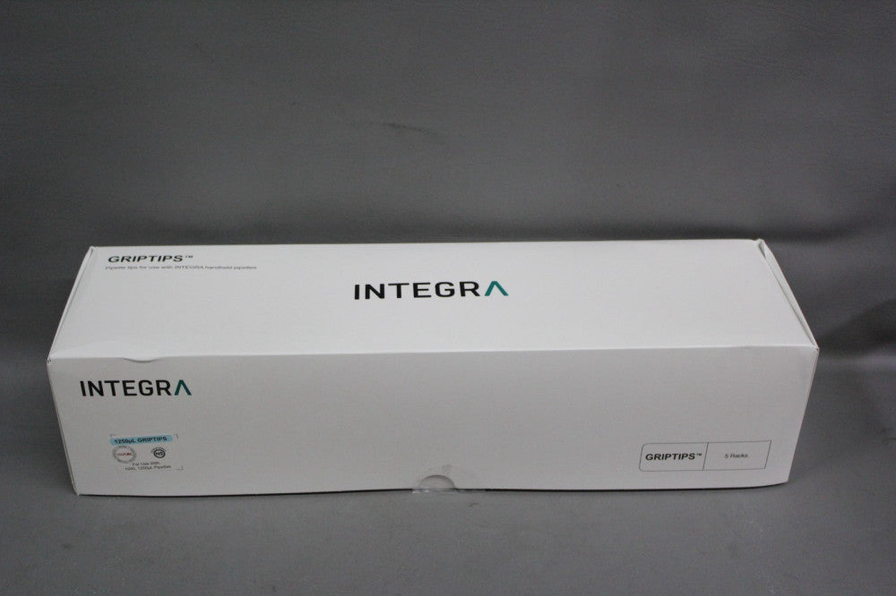 NEW BOX INTEGRA 1250 uL GRIPTIP PIPETTE TIPS 5x RACKS OF 96 TIPS 4443