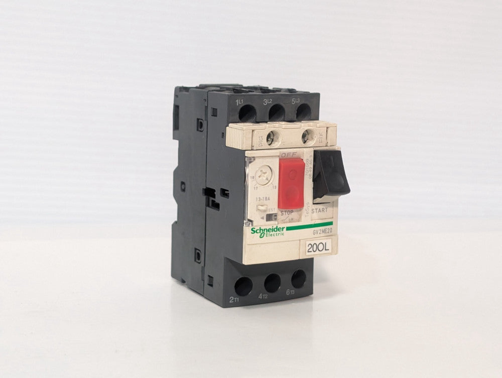 (1) Schneider Gv2Me20 Motor Starter Circuit Breaker 13-18A, Used, 20OL
