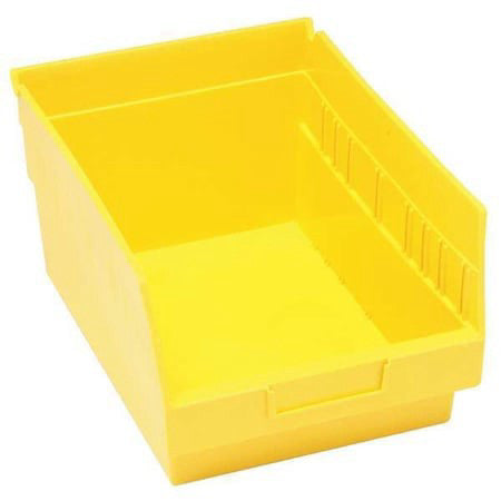 Quantum Storage Systems Qsb807yl Shelf Storage Bin, Polypropylene, Yellow, 8 In