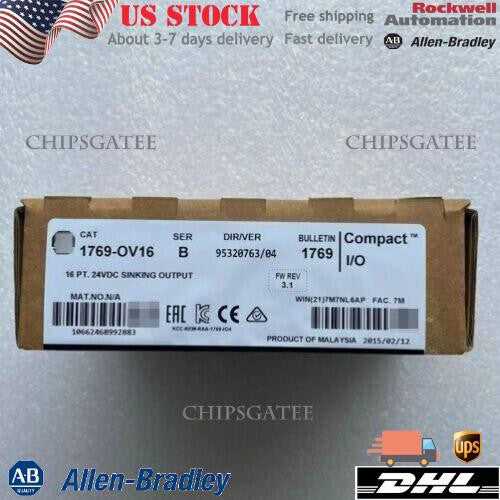 1769-OV16 Allen-Bradley CompactLogix 16 Point Sink Output Module NEW US Free Tax