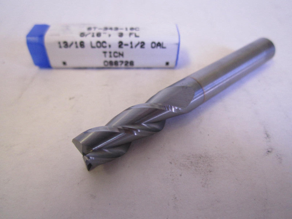 RobbJack ST-343-10C 5/16 x 3/16 x 5/16x2-1/2 3Fl Carbide Corner Chamfer End Mill