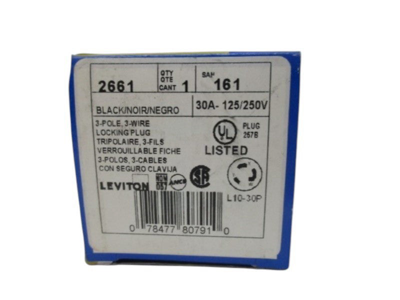 LEVITON 2661 LOCKING PLUG NSMP