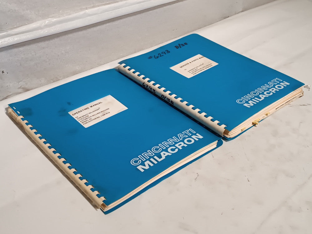 (2) Cincinnati Milacron 0-12 Model OL Plain Automatic Milling Machine Manuals