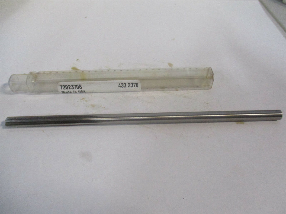(433-0.2370) 0.237" x 1-1/2" x 6" OAL 6-Flute Straight Shank HSS Chucking Reamer
