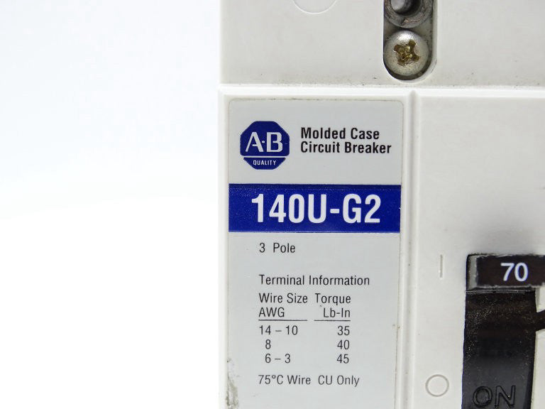 ALLEN BRADLEY 140U-G2C3-C70 CIRCUIT BREAKER