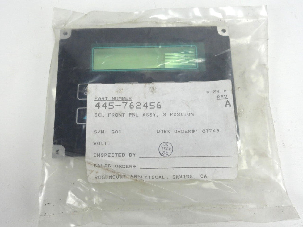 ROSEMOUNT 445-762456 DISPLAY MODULE COVER PANEL ASSY 8 Positions (NEW in BOX)