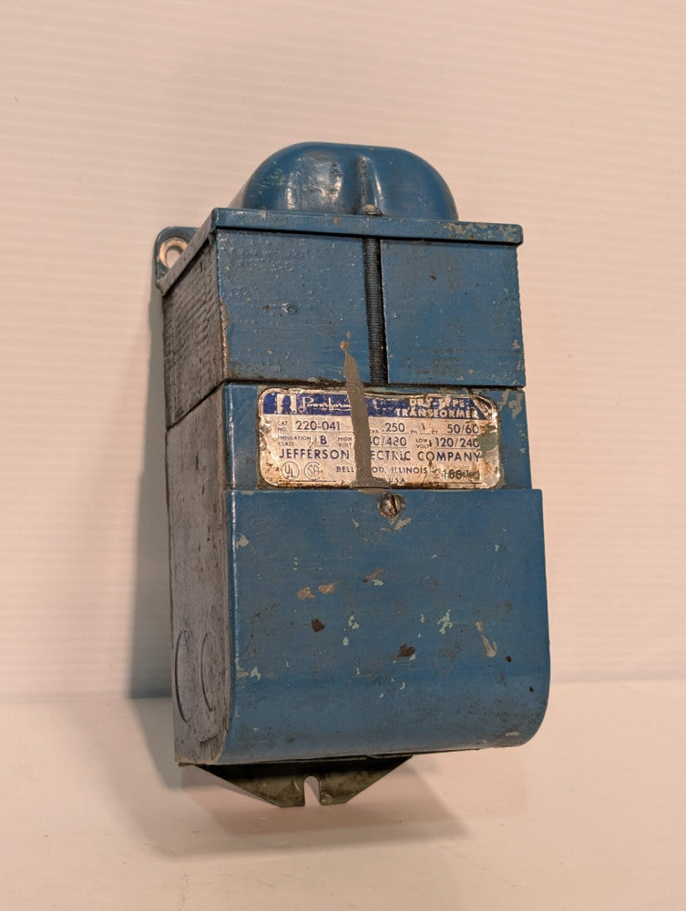 Jefferson Electric 220-041 Powerformer Dry Type Transformer .25KVA 1PH 240/480V