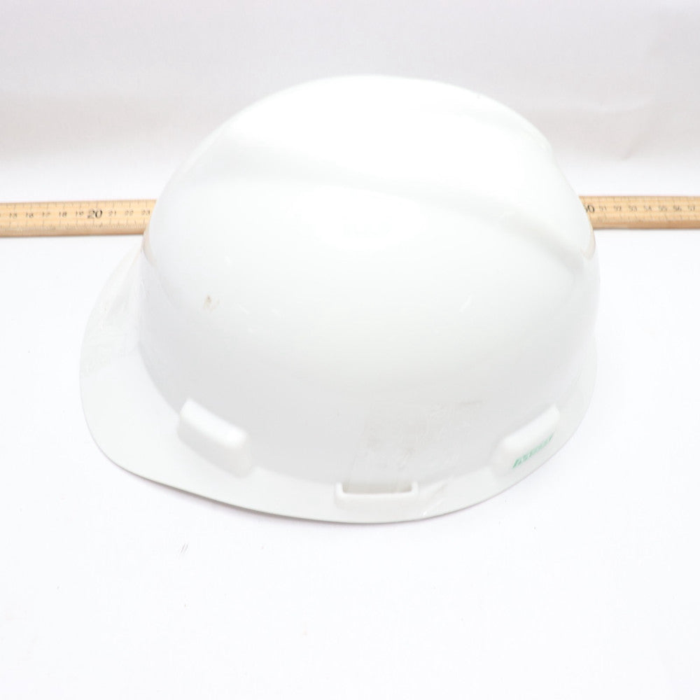 MSA V-Gard Slotted Safety Helmet White Medium CSA Z94.1-15