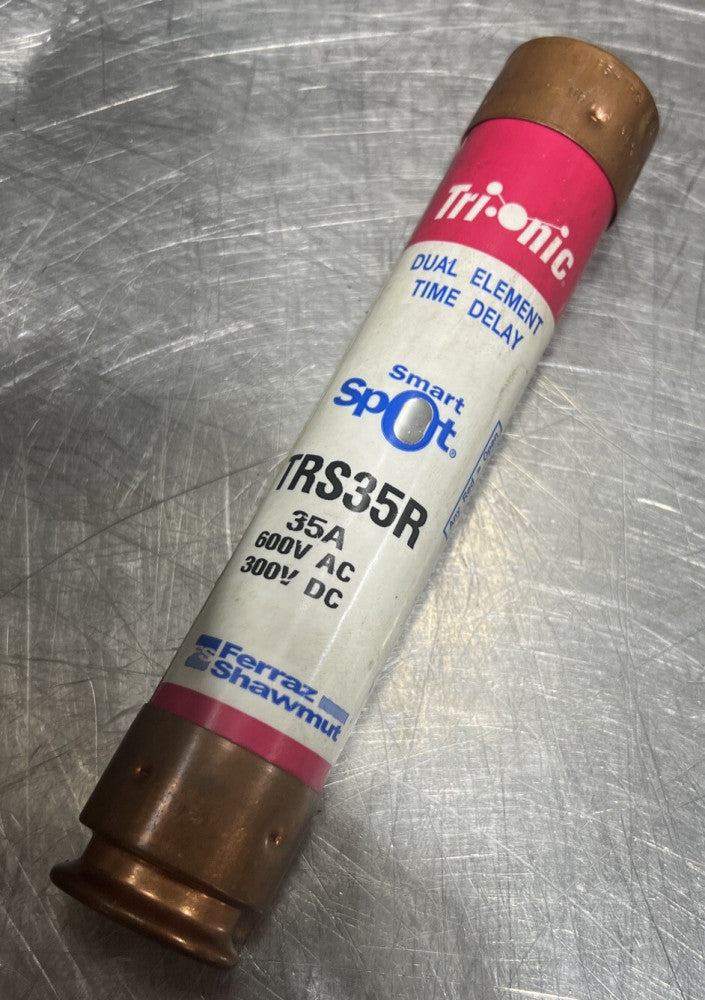 GOULD SHAWMUT TRI-ONIC TRS35R- 35AMP, 600V, CLASS RK5 FUSE Nos Surplus