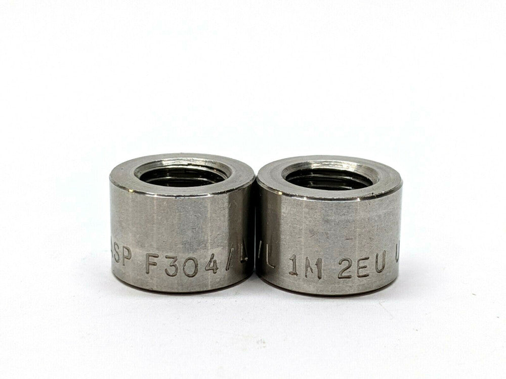 ASP F304/L 1M 2EU USA Weld Bung 1/4" NPT LOT OF 2