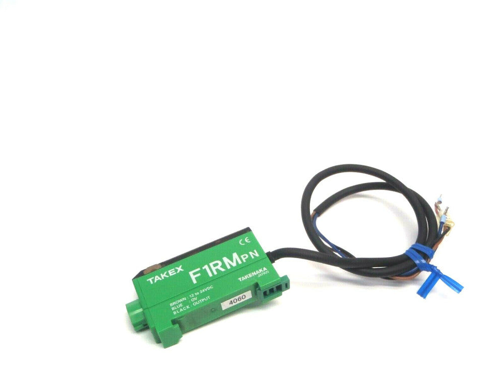 Takex F1RMPN Green Fiber Optic Sensor With Cable 12-24VDC