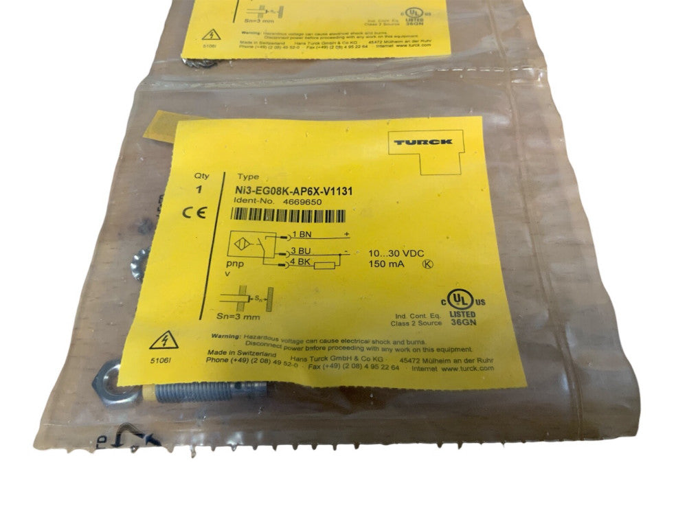 Inductive Proximity Switch For Turck NI3-EG08K-AP6X-V1131 No.4669650 10-30VDC