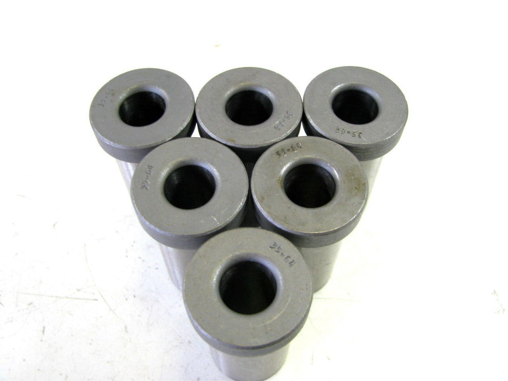 (H64-28) 35/64 x 1 x 1-3/4" Head Press Drill Bushings - Lot of 6