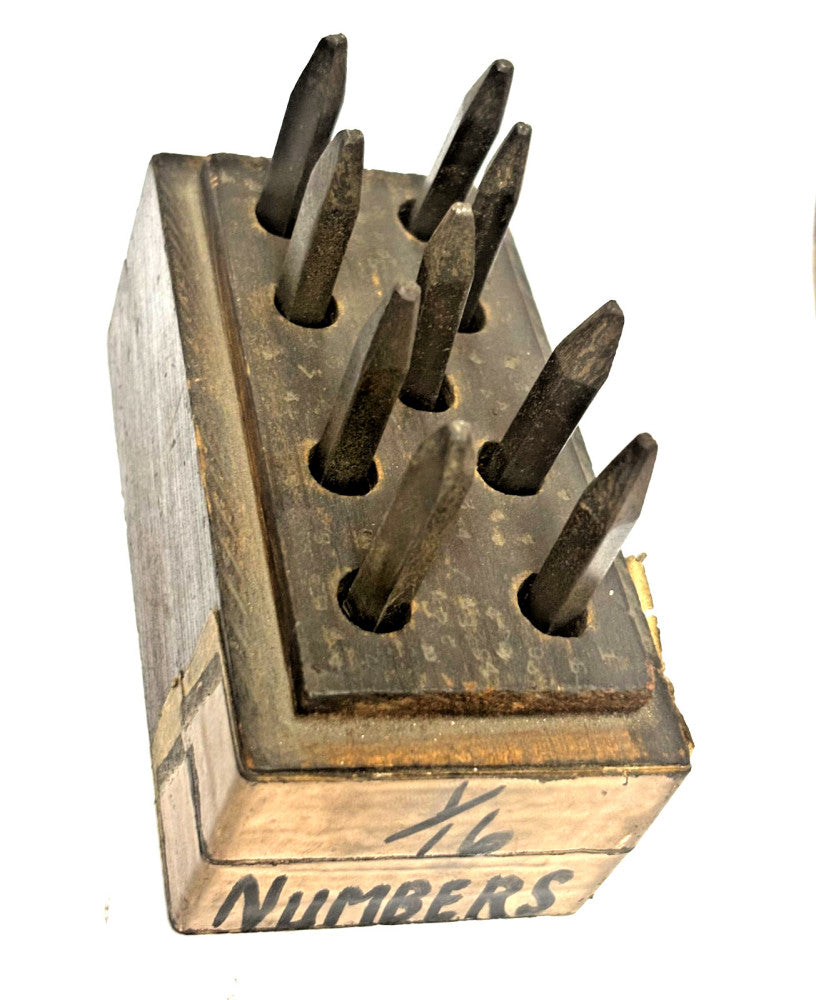 1/16" STEEL NUMBER HAND HELD STAMPS