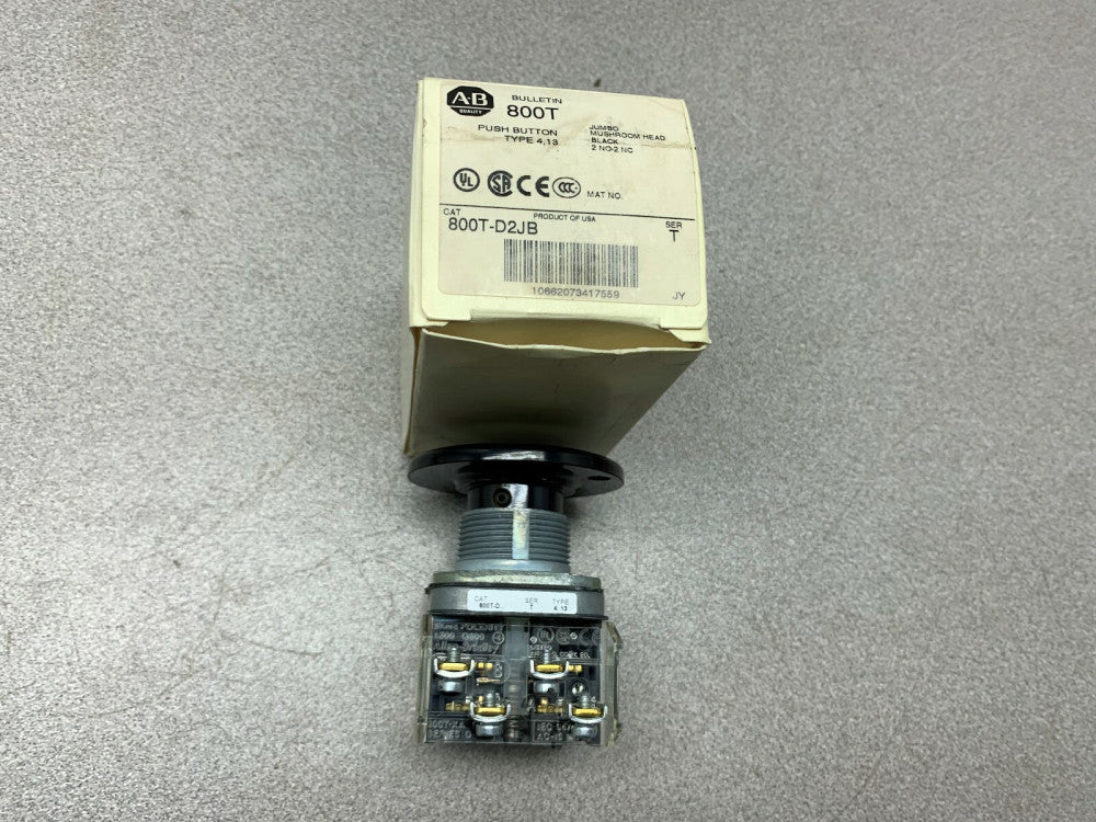 NEW IN BOX ALLEN BRADLEY PUSHBUTTON 800T-D2JB SERIES T