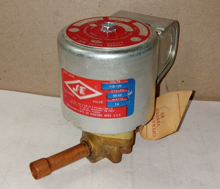 NEW JACKES EVANS B2E3 SOLENOID VALVE 3/8" SWT 300 MOPD 110/120V COIL 3MP-23MM