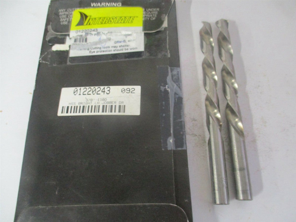 (01220243) 3/8" x 3-5/8" x 5" OAL 118° High Speed Steel Jobber Drill - Qty 2