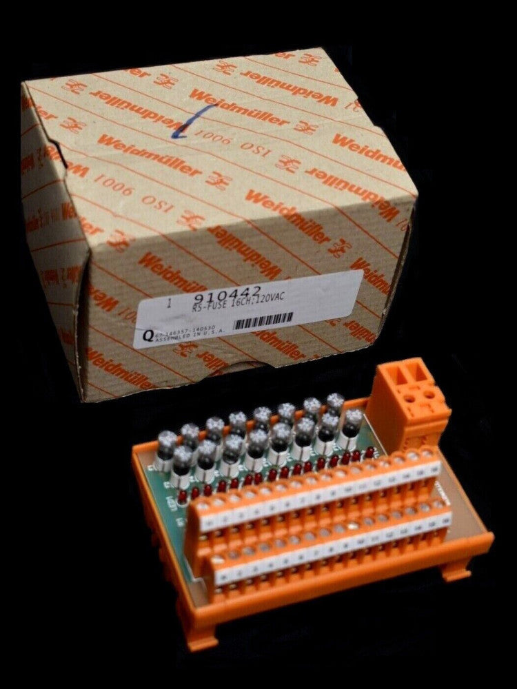 WEIDMULLER 910442 RS-FUSE 16CH, 120VAC 910442-67