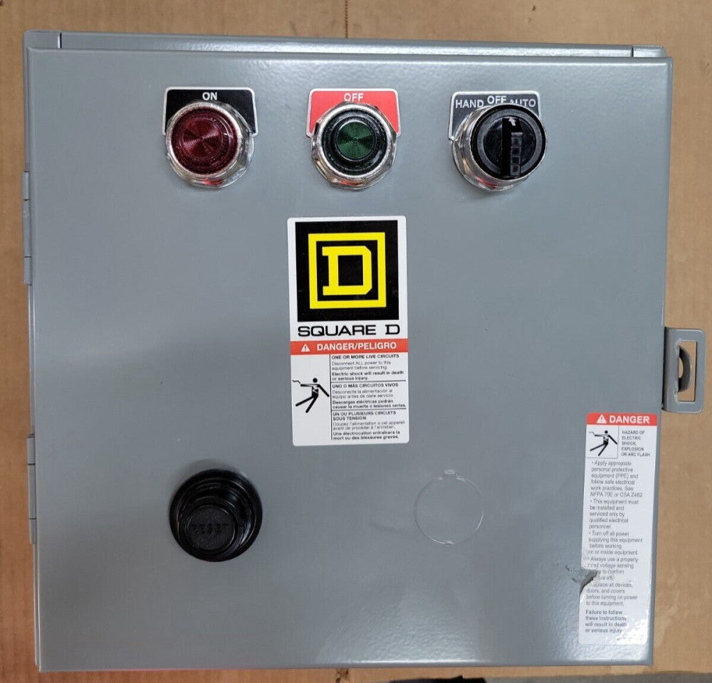 SQUARE D COMBO MOTOR STARTER 8536SCG3V81CFF4P51P52T, 8536 ,120V COIL, 9070T100D1