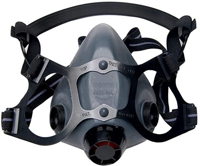 Honeywell North 5500 Half Face Respiratory Protection, LARGE 550030L