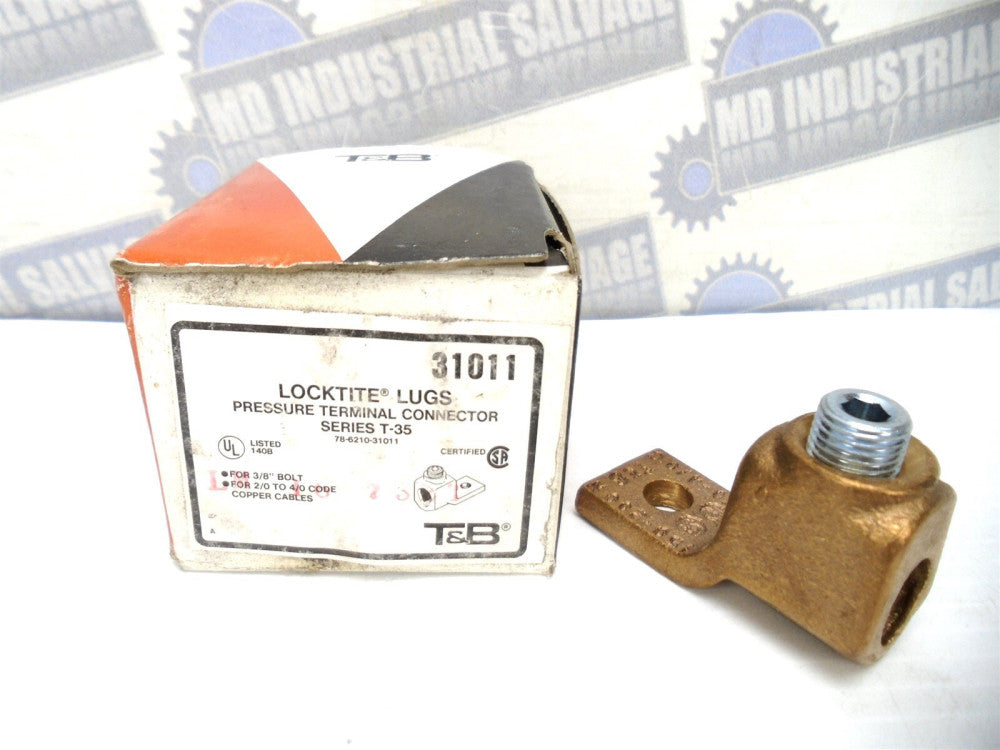 T&B - 31011 - LOCKTITE Mechanical Cable Lug, 2/0 to 4/0 - 3/8" HOLE - (NEW)