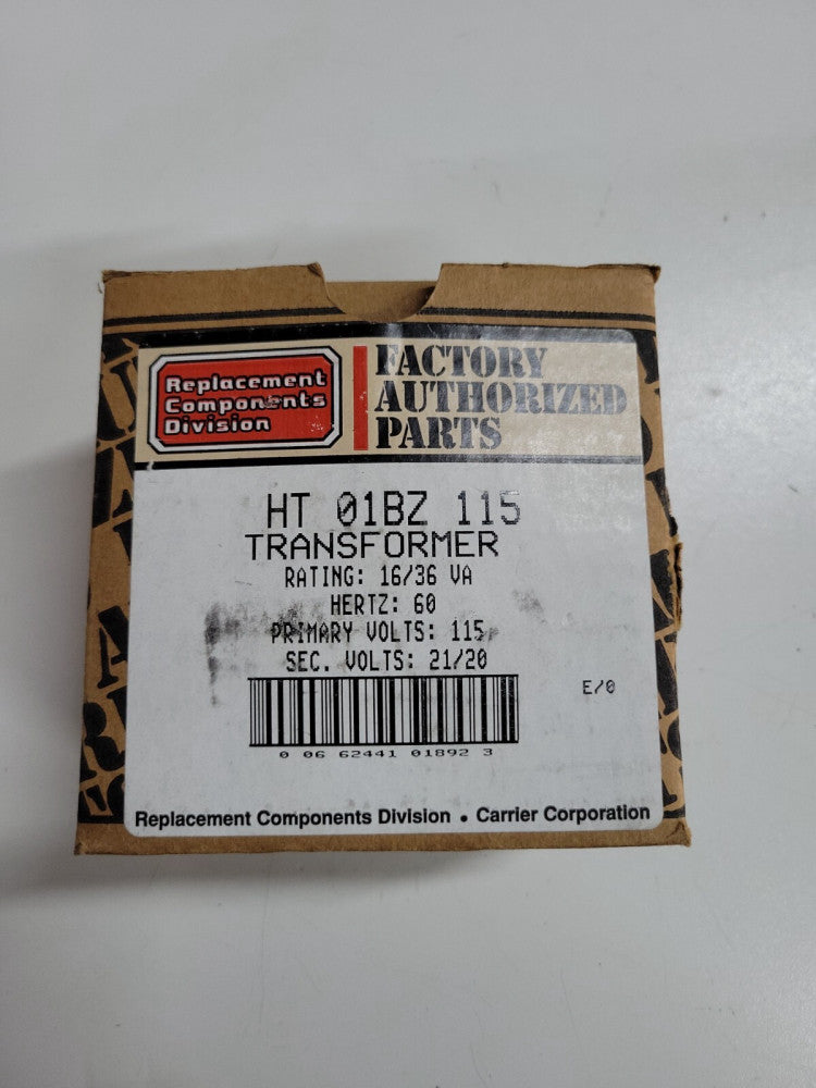 New old stock Factory Authorized Parts HT 01BZ 115 Transformer 16/36VA Rating