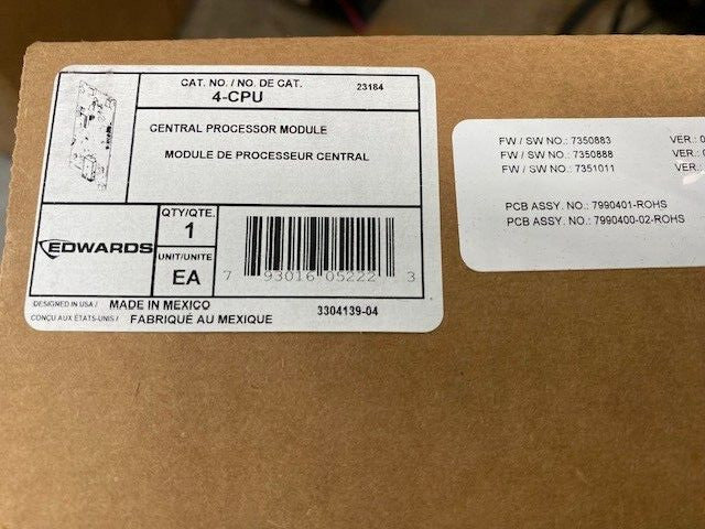 Edwards EST 4-CPU Central Processing Module (NEW)