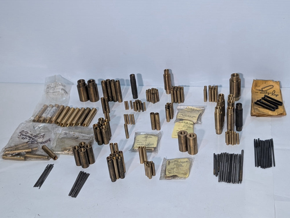 Large lot of Acro barrel lap lapping barrels, barrel cylinders, as shown