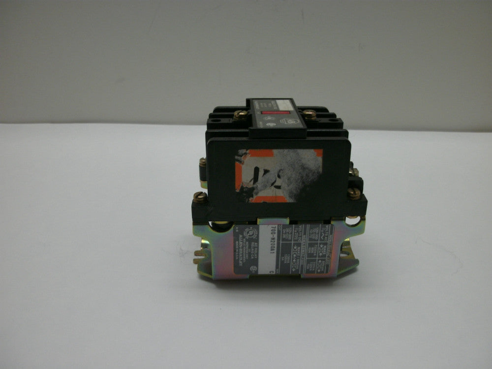 ALLEN BRADLEY 700-N200A1 SER C INDUSTRIAL CONTROL RELAY TYPE N 120V 60HZ 2NO