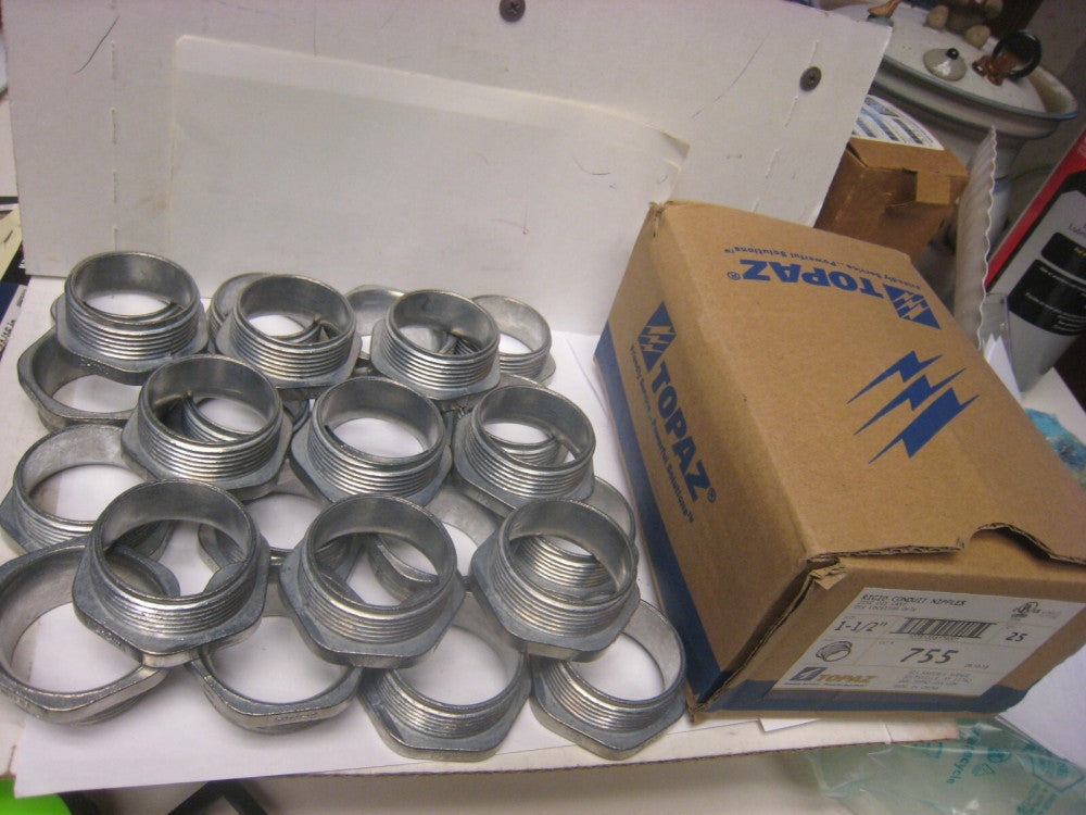TOPAZ 755 1-1/2" Rigid Conduit Nipple QTY 25 FREE SHIPPING